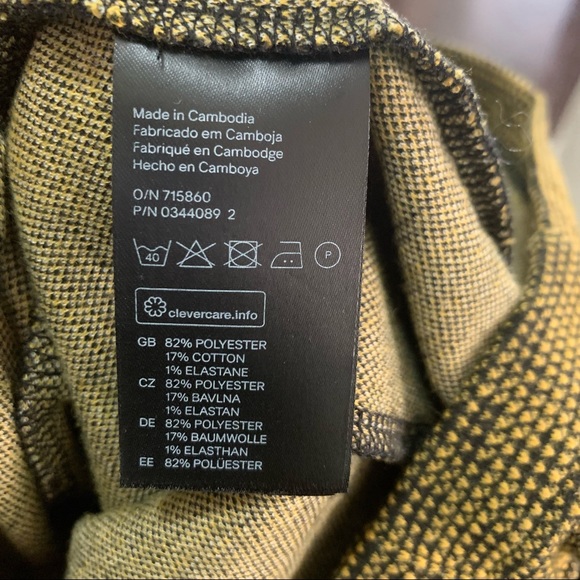 H&M Peplum Top With Fitted MIDI Slit Back Skirt - Picture 8 of 10